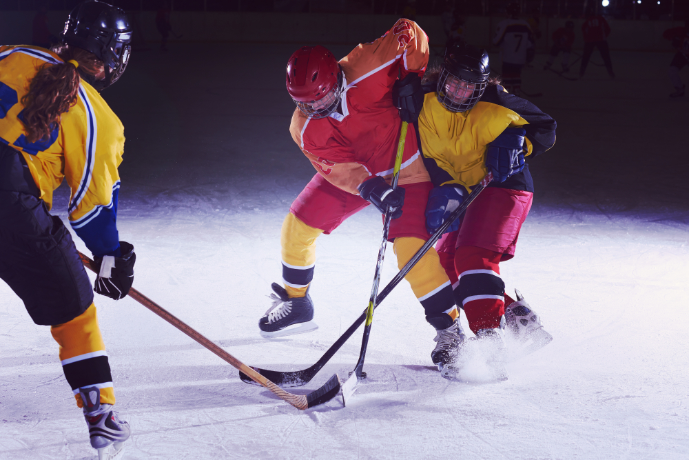 Ensemble de mini-hockey de 7 pièces (6 mini-bâtons avec 1 mini-balle